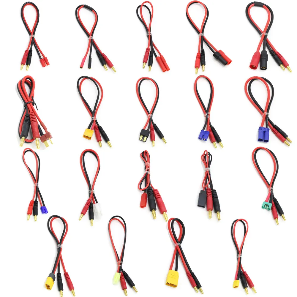 for Rc Lipo Batte Imax B6 Charge Line 4.0mm Banana Plug to T Plug EC3 EC5 XT30 XT60 XT90 MPX TRX AS150 With Silicone Cable 30CM
for Rc Lipo Batte Imax B6 Charge Line 4.0mm Banana Plug to T Plug EC3 EC5 XT30 XT60 XT90 MPX TRX AS150 With Silicone Cable 30CM