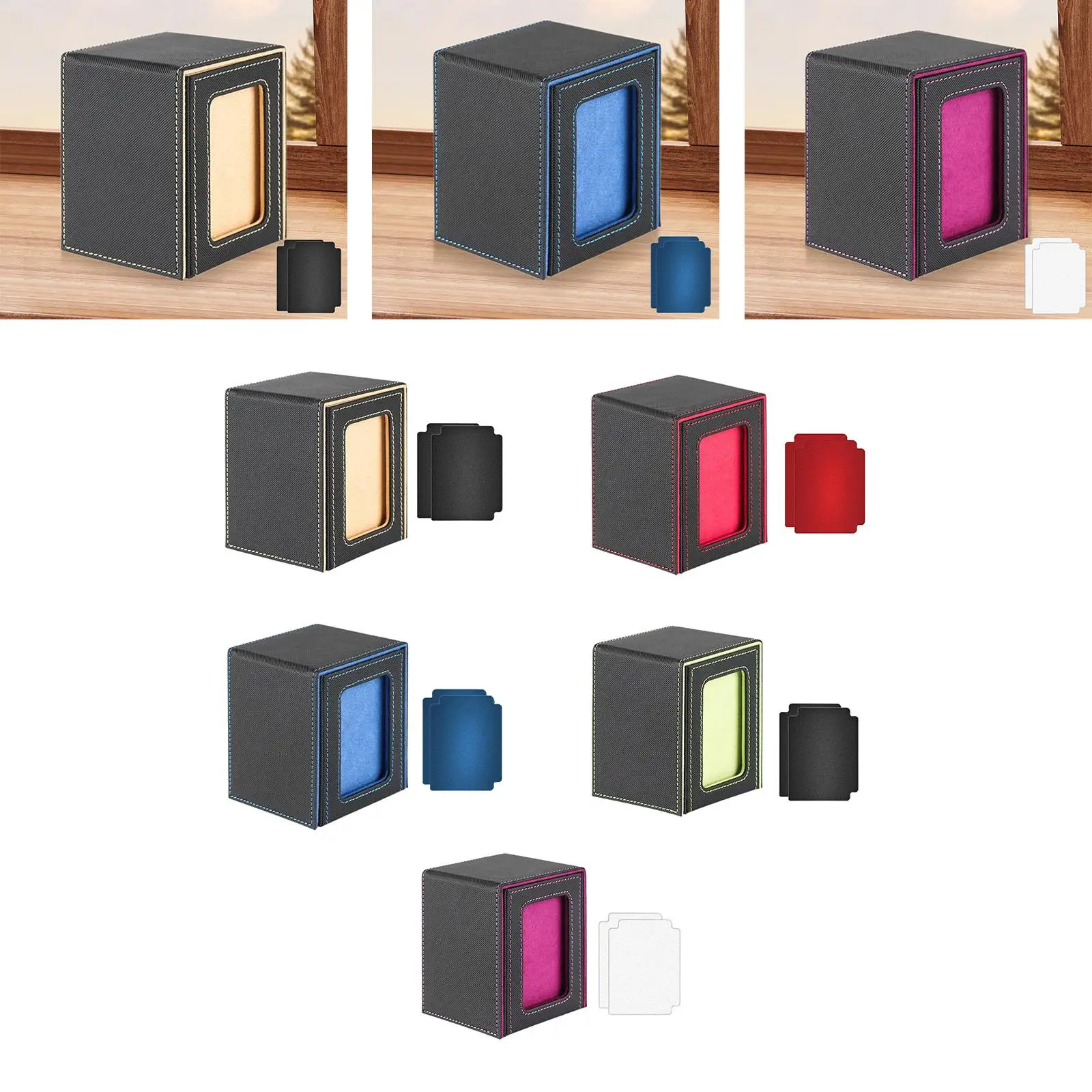 Card Deck Box Holds 100+ Cards with Display Window Organizer Protection Card Storage Case with 2 Dividers for Baseball Card
Card Deck Box Holds 100+ Cards with Display Window Organizer Protection Card Storage Case with 2 Dividers for Baseball Card