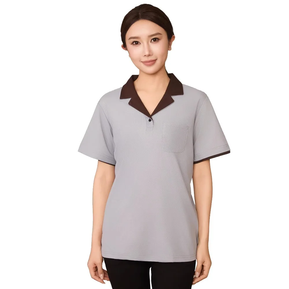 Shopping Mall Cleaner Work Clothes Short-sleeved Summer Loose T-shirts Property Hotel Hotel Room Cleaning Aunt Clothes
Shopping Mall Cleaner Work Clothes Short-sleeved Summer Loose T-shirts Property Hotel Hotel Room Cleaning Aunt Clothes