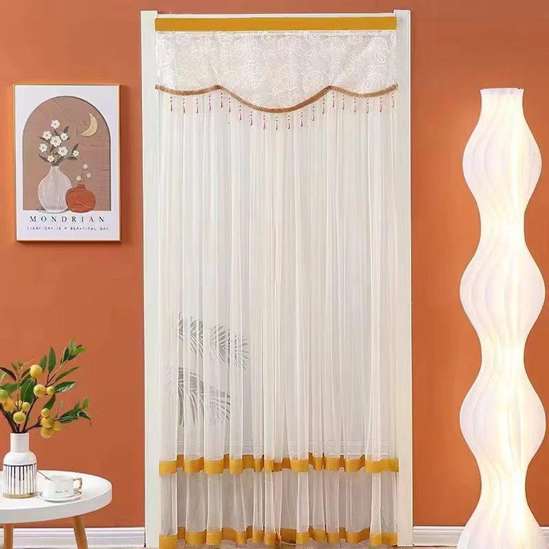 Double Layer Lace Door Curtain Retractable Rod Decoration Curtain Mosquito Proof Bedroom Partition Curtain Easy Installation
Double Layer Lace Door Curtain Retractable Rod Decoration Curtain Mosquito Proof Bedroom Partition Curtain Easy Installation