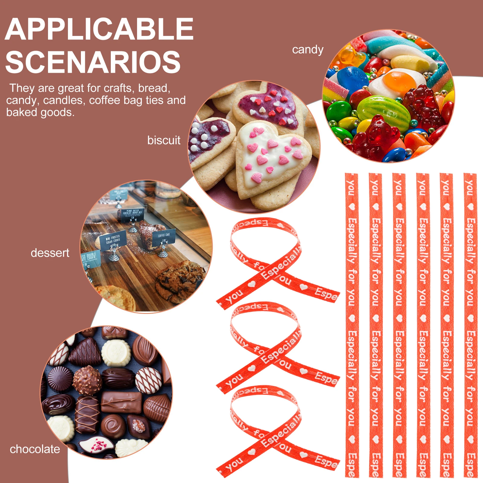 1000pcs Baking Rope Gift Wrap Ties Candy Bag Packing Ribbon Bags Dessert Closure Premium Kraft Sealing Ribbons Heart Symbol
1000pcs Baking Rope Gift Wrap Ties Candy Bag Packing Ribbon Bags Dessert Closure Premium Kraft Sealing Ribbons Heart Symbol