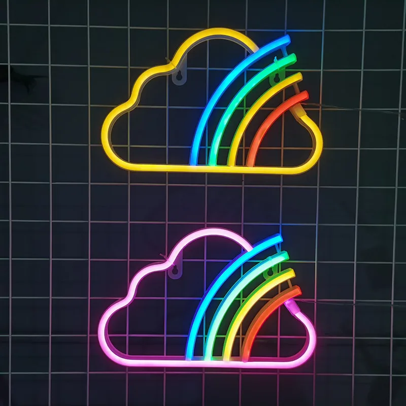 Rainbow Cloud Neon Sign USB/Battery Operated Neon Light for Room Bedroom Event Wedding Party Home Decor Christmas Birthday Gift
Rainbow Cloud Neon Sign USB/Battery Operated Neon Light for Room Bedroom Event Wedding Party Home Decor Christmas Birthday Gift