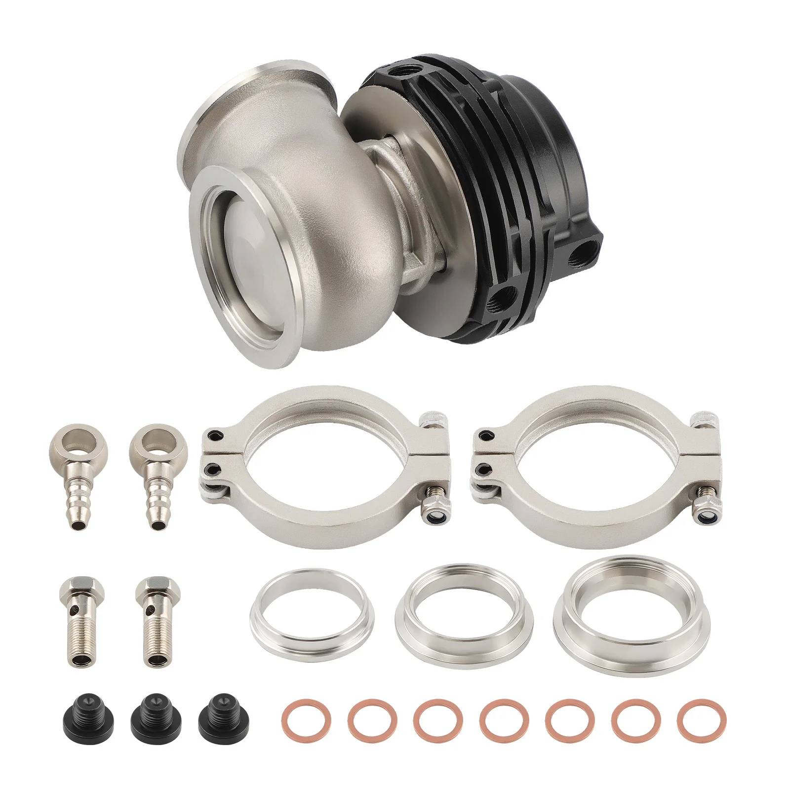 MV-S 38mm v-band external wastegate bov Kit UK with clamp kits and bolts 22PSI
MV-S 38mm v-band external wastegate bov Kit UK with clamp kits and bolts 22PSI