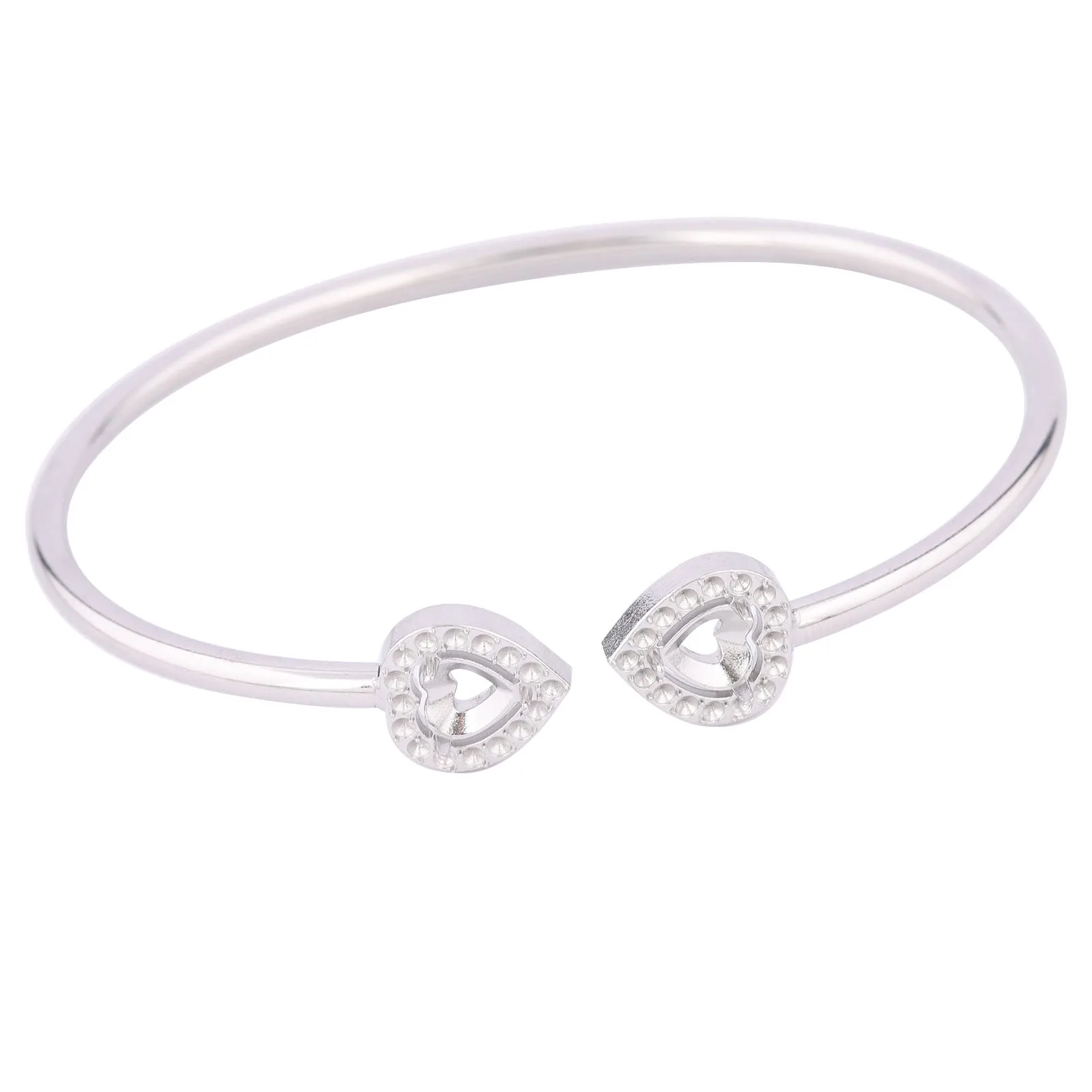 2pcs Stainless Steel 55mm Bendable Cuff Bracelet Setting Blanks Diy Heart Bezel Bangle Base For 5mm Crystal Stones Diy Findings
2pcs Stainless Steel 55mm Bendable Cuff Bracelet Setting Blanks Diy Heart Bezel Bangle Base For 5mm Crystal Stones Diy Findings