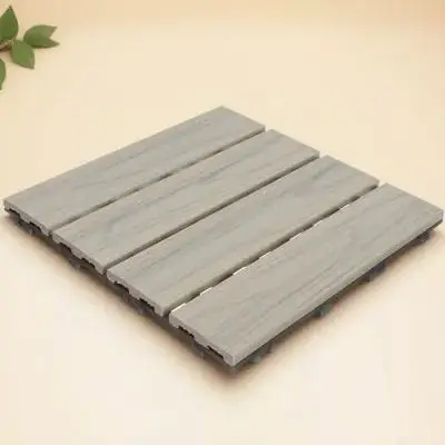 Wood Plastic Outdoor Garden Patio Balcony Deck Grey Splicing Tiles Waterproof Garden Splicing Floor Eco Durable Easy DIY
Wood Plastic Outdoor Garden Patio Balcony Deck Grey Splicing Tiles Waterproof Garden Splicing Floor Eco Durable Easy DIY