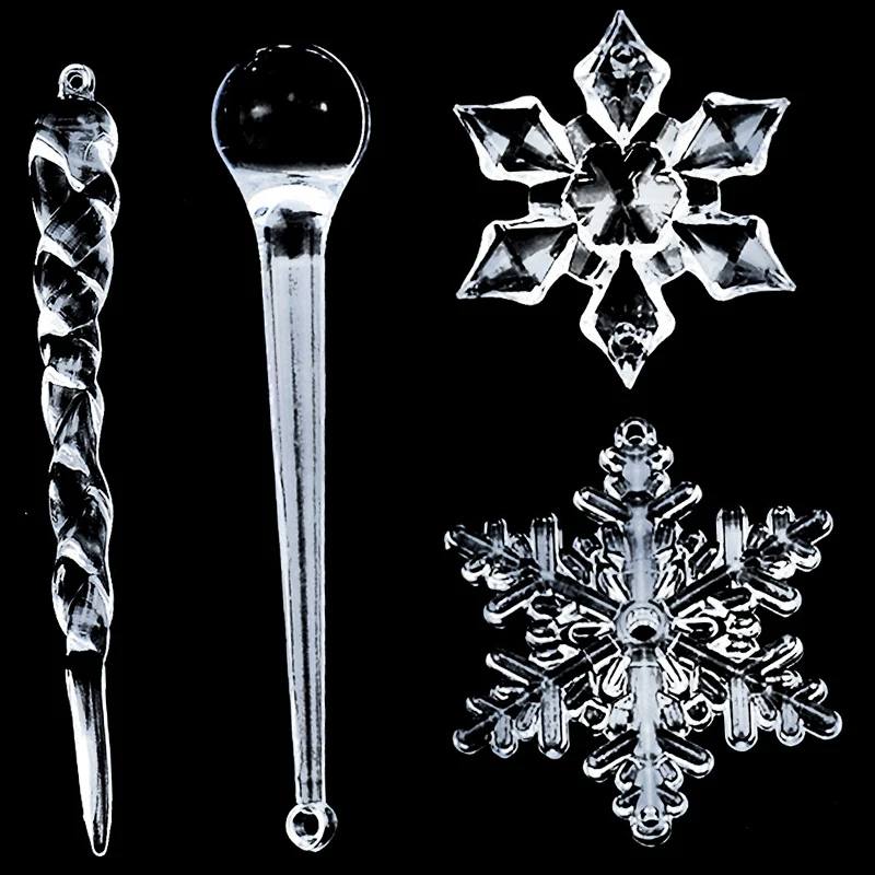 Transparent40PC Snowflake Icicle Christmas Ornaments New Year Ornaments Crystal Christmas Tree Transparent Ornaments
Transparent40PC Snowflake Icicle Christmas Ornaments New Year Ornaments Crystal Christmas Tree Transparent Ornaments