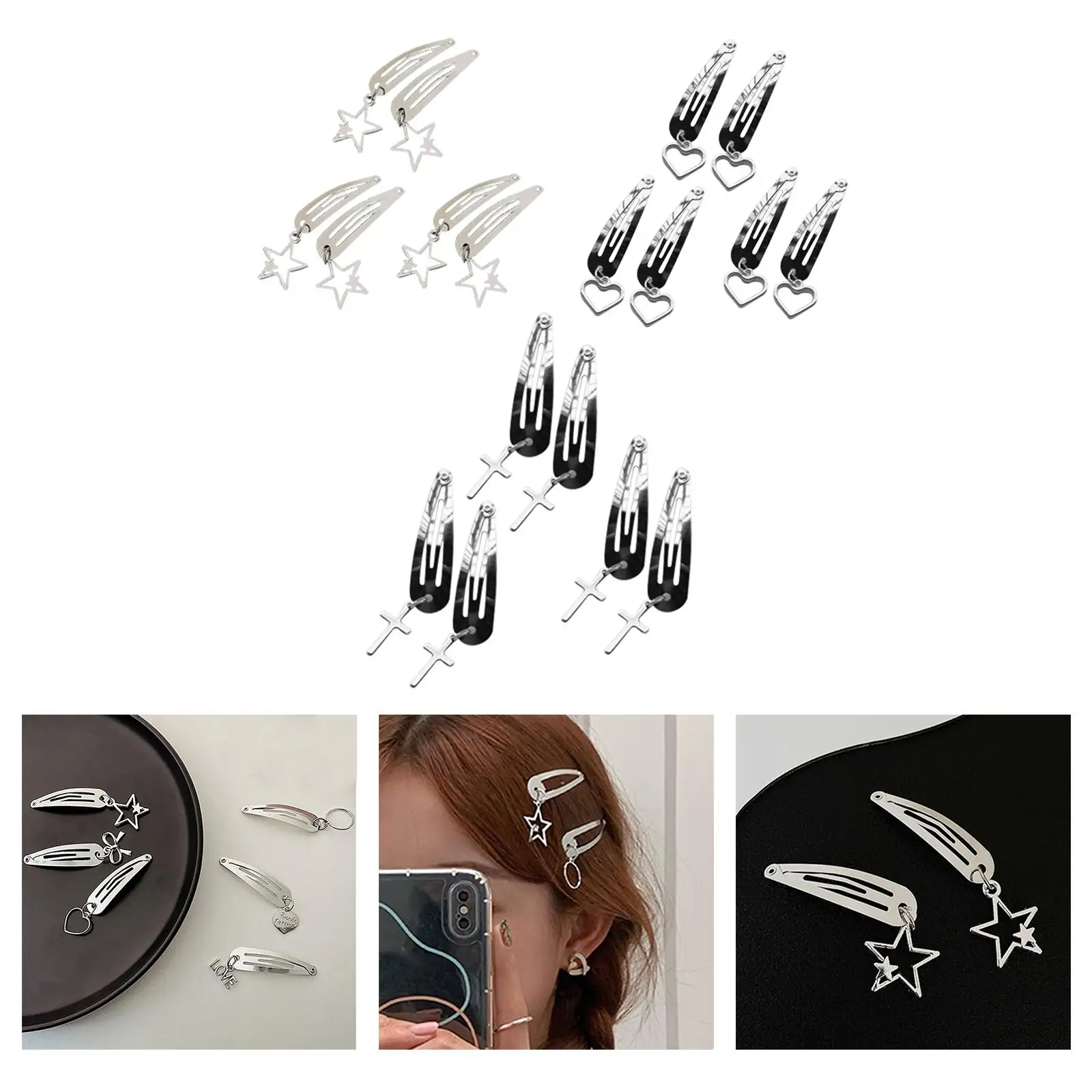 6x Metal Geometric Hair Clip Headwear Hair Clamps Pendant Hairpins Barrette for
6x Metal Geometric Hair Clip Headwear Hair Clamps Pendant Hairpins Barrette for