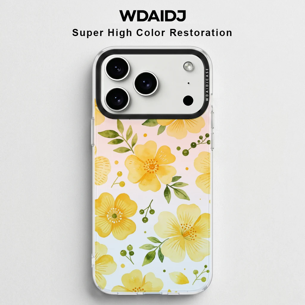 Sunny Yellow Watercolor Floral Print Anti Yellowing Clear TPU Phone Case For iPhone 13 14 15 16 17 Shockproof Slim Cover
Sunny Yellow Watercolor Floral Print Anti Yellowing Clear TPU Phone Case For iPhone 13 14 15 16 17 Shockproof Slim Cover