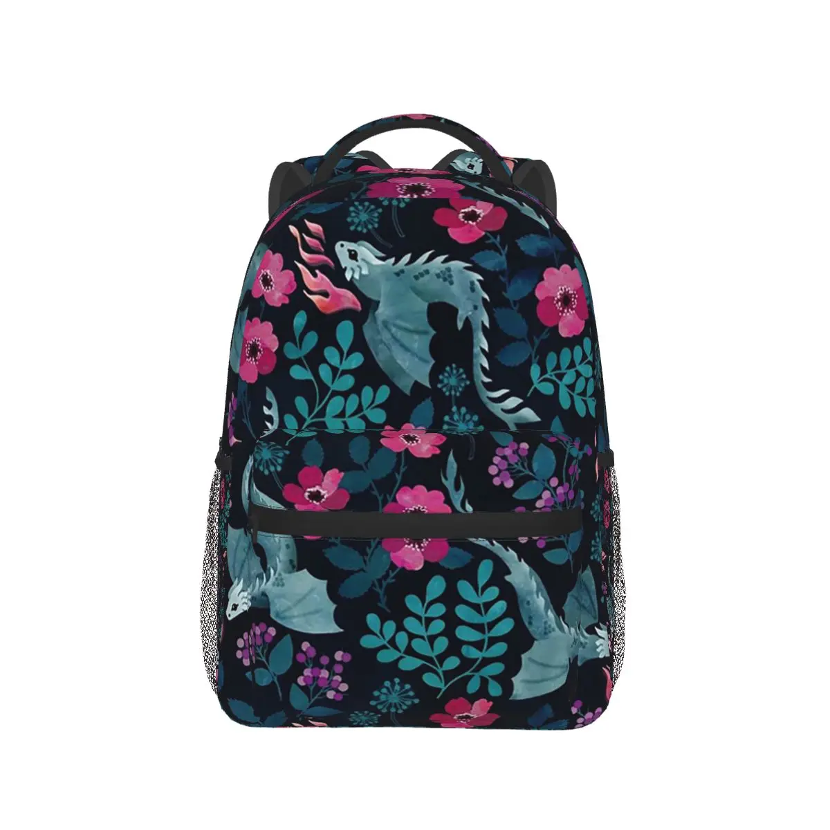 Dragon Revolves Around Colorful Floral Backpack Hot Sale Daypack Large Capacity Boys Girls BookBag School Bag Shoulder Bags
Dragon Revolves Around Colorful Floral Backpack Hot Sale Daypack Large Capacity Boys Girls BookBag School Bag Shoulder Bags