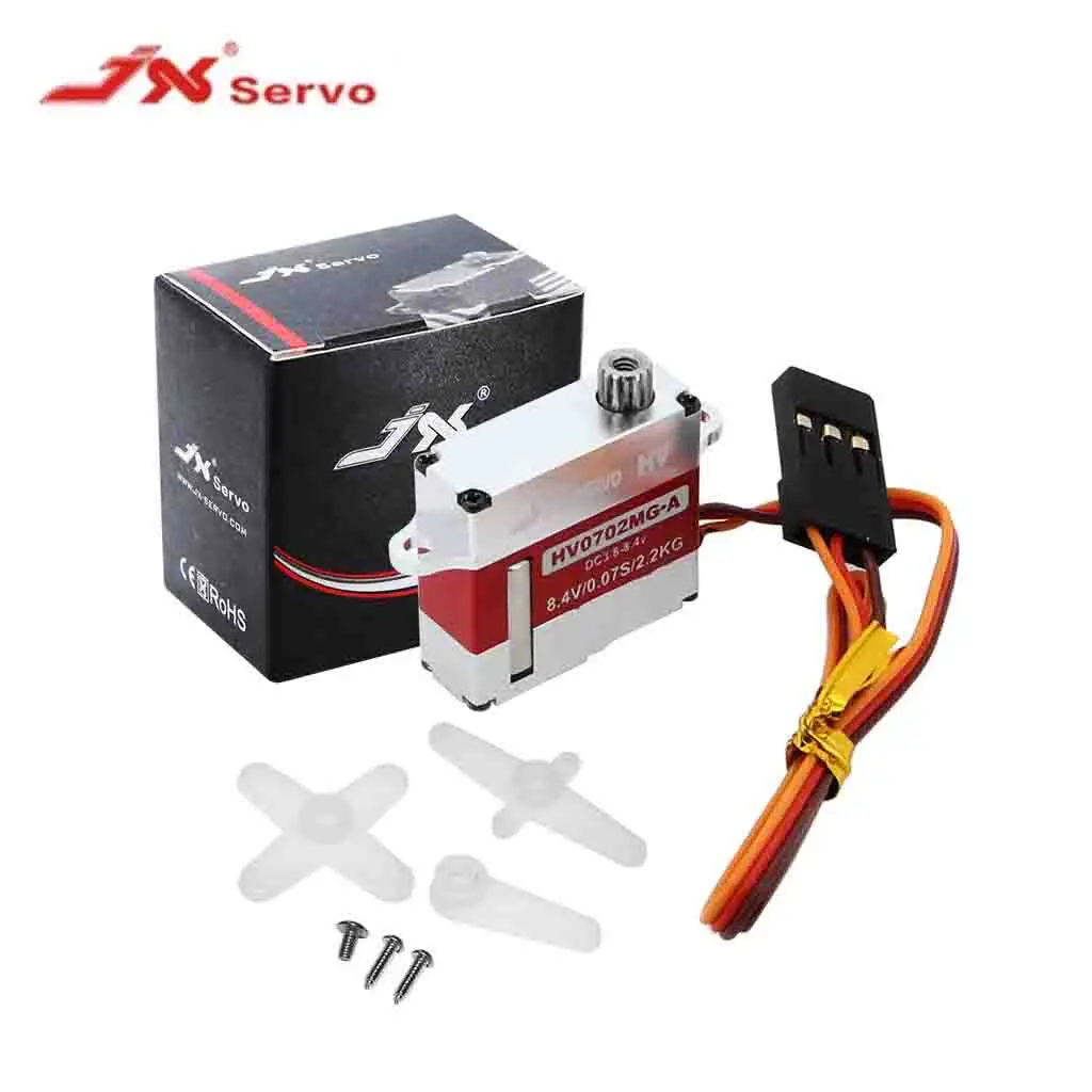 JX PDI-HV0702MG-A 2.2KG 7MM-thin Metal Gear Digital Wing Servo Coreless Motor for Fixed-wing FPV Drone Helicopter Models RC
JX PDI-HV0702MG-A 2.2KG 7MM-thin Metal Gear Digital Wing Servo Coreless Motor for Fixed-wing FPV Drone Helicopter Models RC