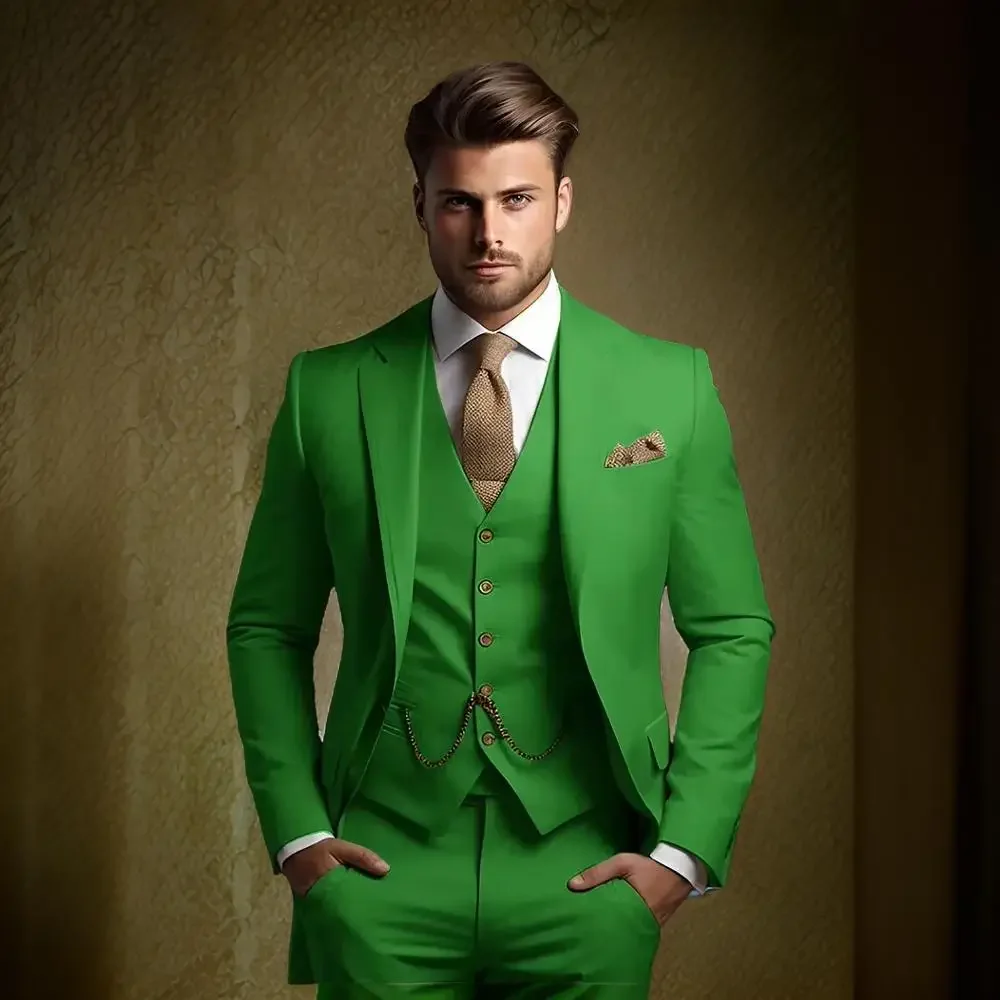 3 Pcs Wedding Men's Suits For Groom Tuxedo Slim Fit Custom Made Male Fashion Suit Jacket With Pants Vest 2025
3 Pcs Wedding Men's Suits For Groom Tuxedo Slim Fit Custom Made Male Fashion Suit Jacket With Pants Vest 2025