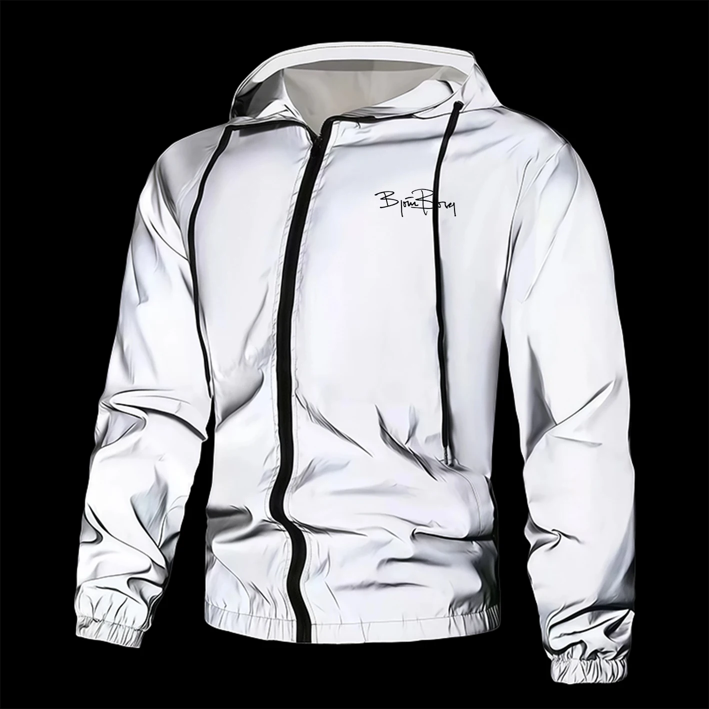 Men's Reflective Jacket Full Zip Casual Outerwear Spring Autumn Polyester Lined Lightweight Windproof Safety Coat for Outdoor
Men's Reflective Jacket Full Zip Casual Outerwear Spring Autumn Polyester Lined Lightweight Windproof Safety Coat for Outdoor