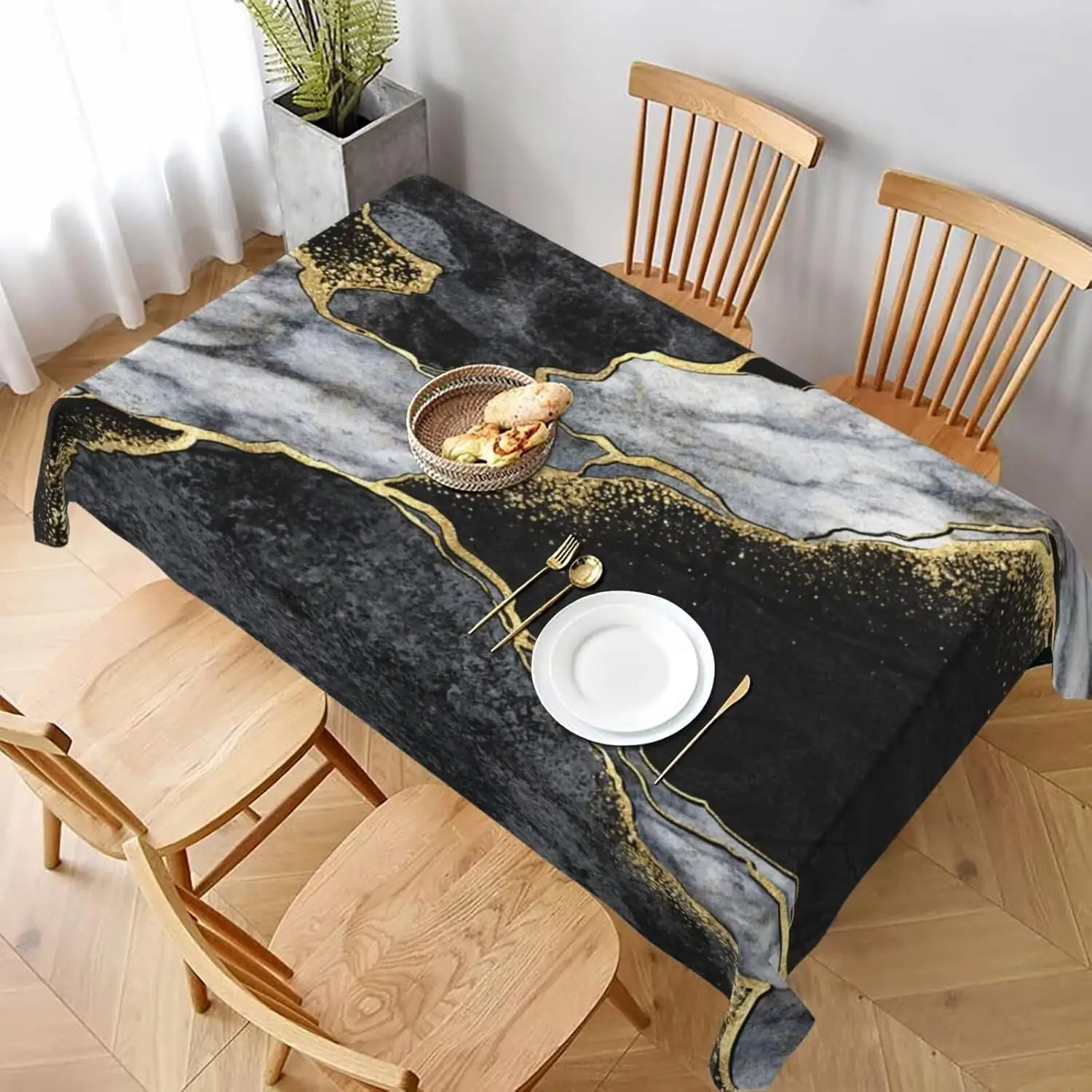 Modern Abstract Marble Texture Rectangle Tablecloth Holiday Party Decor Grey Black Marble Table Cloth Kitchen Dining Table Decor
Modern Abstract Marble Texture Rectangle Tablecloth Holiday Party Decor Grey Black Marble Table Cloth Kitchen Dining Table Decor