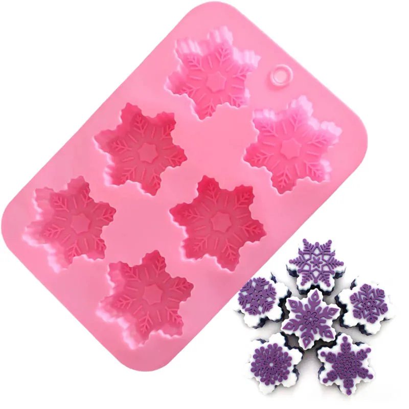6 Lattice Big Snowflake Silicone Molds Christmas Gift Chocolate Soap Forms for Baking Pastry Deacor Cake Decorating Tools
6 Lattice Big Snowflake Silicone Molds Christmas Gift Chocolate Soap Forms for Baking Pastry Deacor Cake Decorating Tools