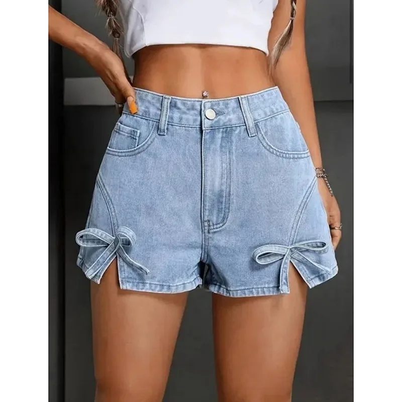 2026 Summer Lady Sexy High Waist Thin Jeans Women Korean Fashion Bow Casual Denim Shorts Female Solid Color Short Pants
2026 Summer Lady Sexy High Waist Thin Jeans Women Korean Fashion Bow Casual Denim Shorts Female Solid Color Short Pants