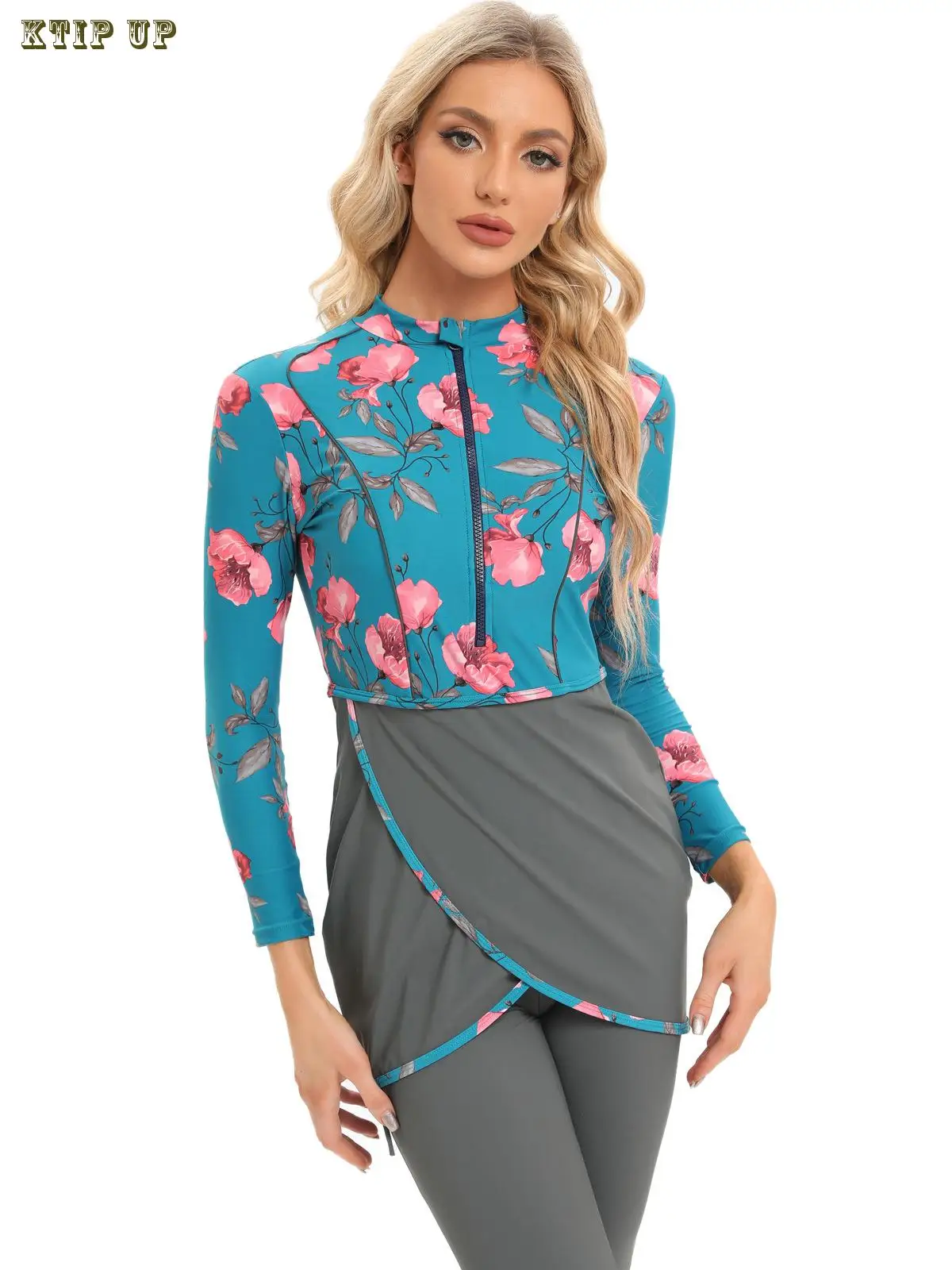 Dubai 3Pcs/Set Muslim Swimwear Women's Printed Solid Color Patchwork Hijab Long Sleeve Sports Islamic Burkini Wearing Swimwear
Dubai 3Pcs/Set Muslim Swimwear Women's Printed Solid Color Patchwork Hijab Long Sleeve Sports Islamic Burkini Wearing Swimwear