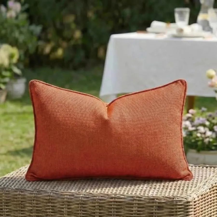 Set of 1 Waterproof Lumbar Soft Chenille Decorative Outdoor Throw Pillow Cover Solid Fall Farmhouse Boho Patio Cushion Case Sma
Set of 1 Waterproof Lumbar Soft Chenille Decorative Outdoor Throw Pillow Cover Solid Fall Farmhouse Boho Patio Cushion Case Sma