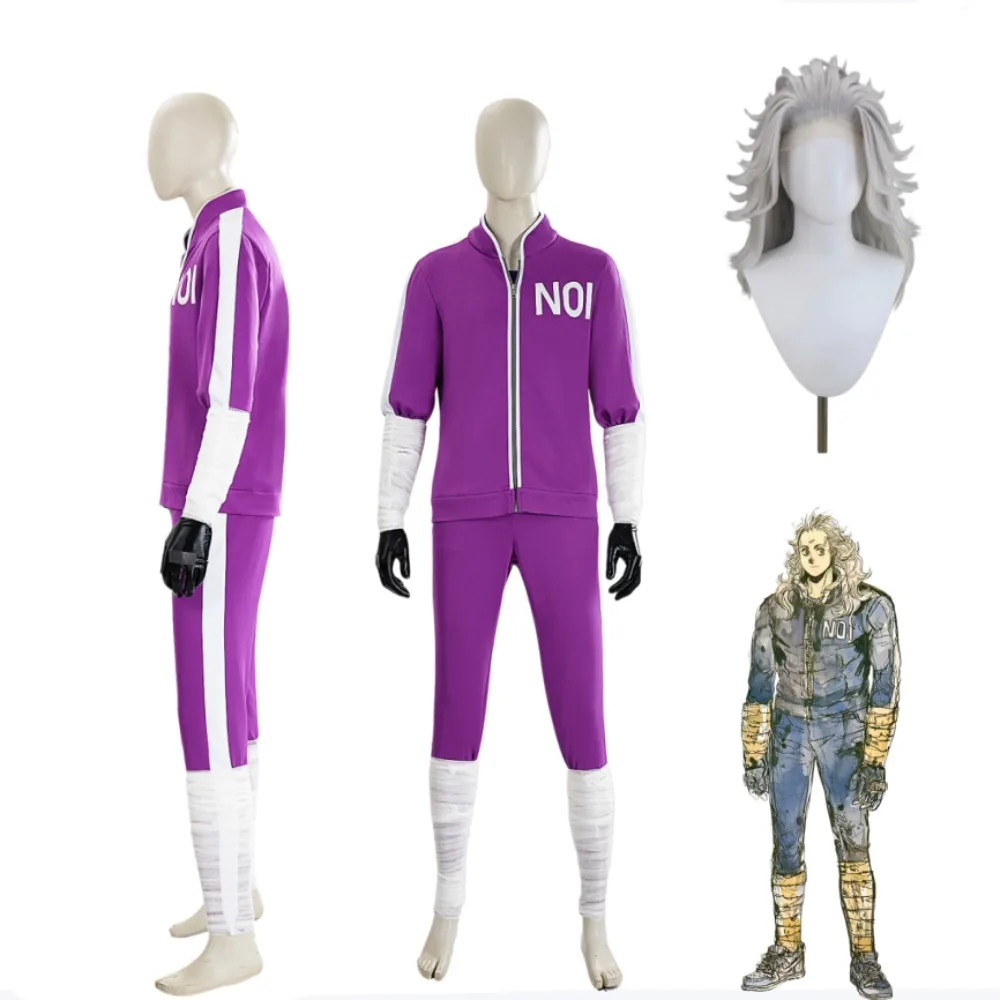 Dorohedoro Noi Cosplay Costume Purple NOI Sport Tracksuit with Gloves Bandages Adult Unisex Halloween Comic Con Outfit
Dorohedoro Noi Cosplay Costume Purple NOI Sport Tracksuit with Gloves Bandages Adult Unisex Halloween Comic Con Outfit