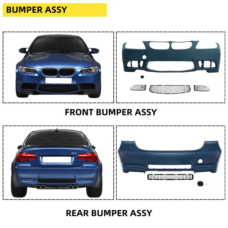 Auto Parts Body Kit for E90 2009-2012 Upgrade to G80 M3 Style Front and Rear Bumpers Grille Side Skirt Rear Wing Engine Hood
Auto Parts Body Kit for E90 2009-2012 Upgrade to G80 M3 Style Front and Rear Bumpers Grille Side Skirt Rear Wing Engine Hood