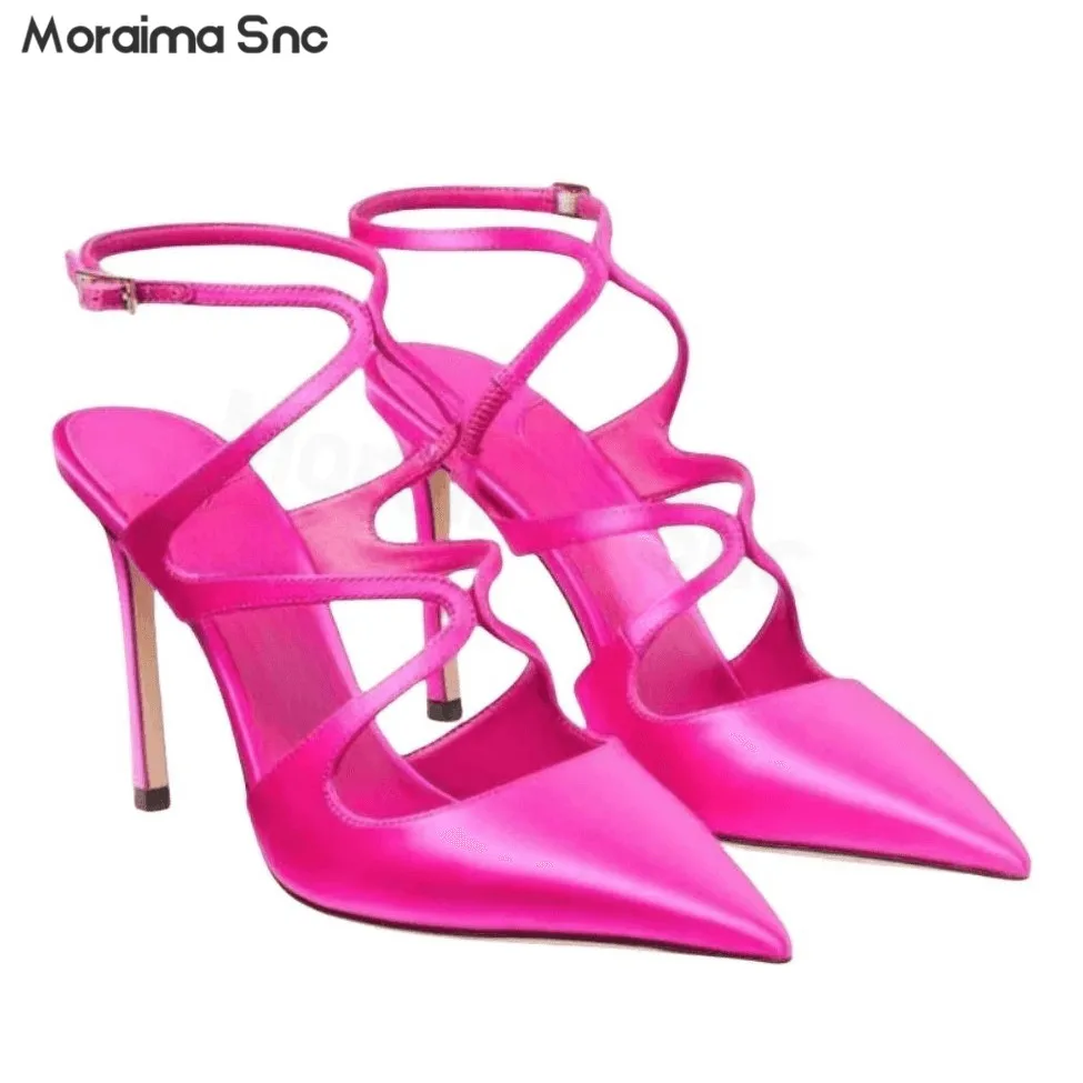 Summer Cross Hollow Thin Strap Sandals Pointed Toe Word Buckle Strap Baotou High Heels Golden Silver Temperament Women's Shoes
Summer Cross Hollow Thin Strap Sandals Pointed Toe Word Buckle Strap Baotou High Heels Golden Silver Temperament Women's Shoes