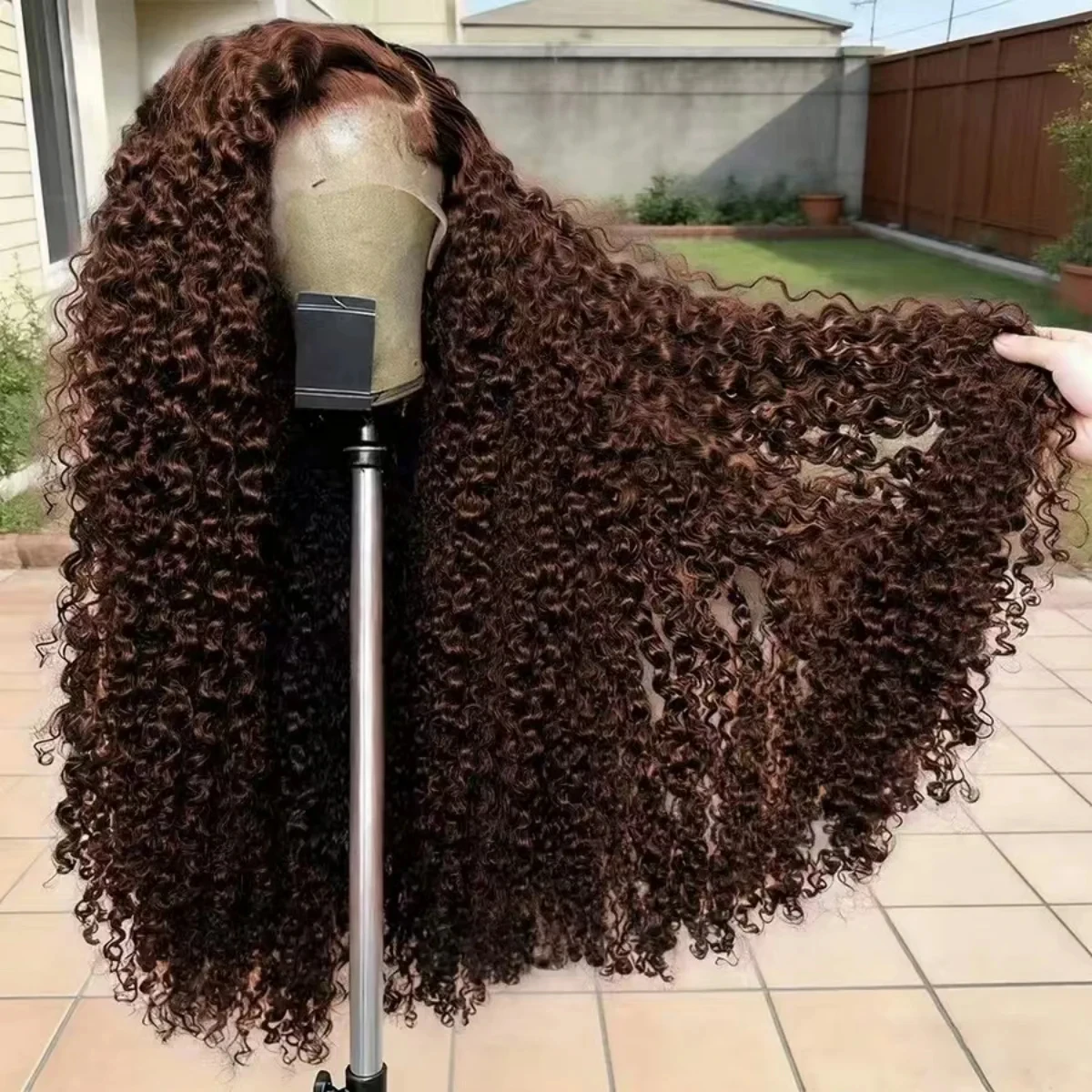 250% Chocolate Brown Deep Wave 13x6 HD Lace Frontal Human Hair Wigs 30 36 Inch Remy #4 Colored Loose Curly 13x4 Lace Front Wig
250% Chocolate Brown Deep Wave 13x6 HD Lace Frontal Human Hair Wigs 30 36 Inch Remy #4 Colored Loose Curly 13x4 Lace Front Wig