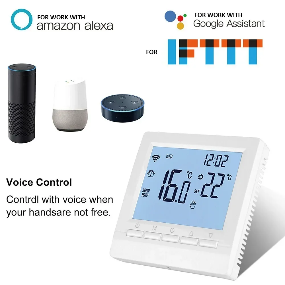 Programmable Touch Screen Thermostat with Memory Function and Anti Freeze Feature Perfect for Any Heating System
Programmable Touch Screen Thermostat with Memory Function and Anti Freeze Feature Perfect for Any Heating System