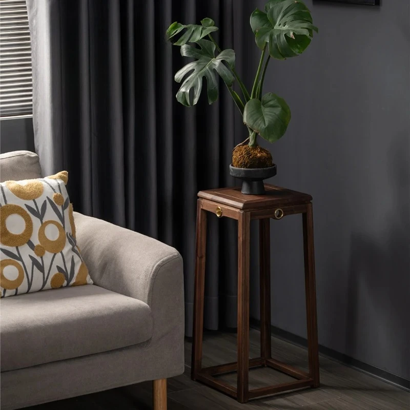  Подставка для растений из черного ореха - держатель для цветов из массива дерева для гостиной/балкона, современная полка с местом для хранения вещей, домашний уличный декор
Подставка для растений из черного ореха - держатель для цветов из массива дерева для гостиной/балкона, современная полка с местом для хранения вещей, домашний уличный декор