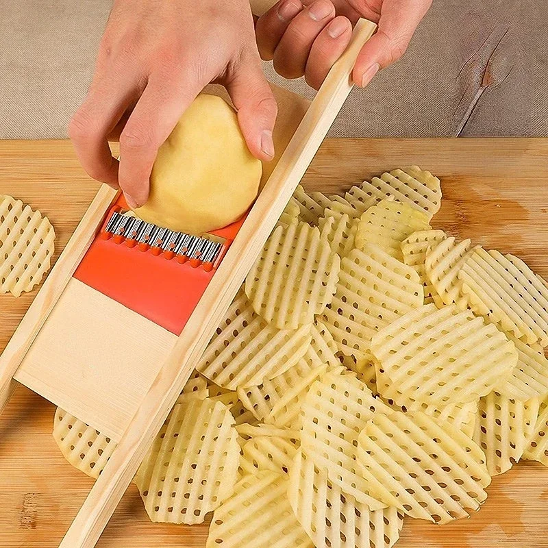 Potato Slicer Cut Potato Grid Artifact Grid Wipe Grid Knife Vegetable Cutter Wave Knife Cut Flower Knife Gadgets Accessories
Potato Slicer Cut Potato Grid Artifact Grid Wipe Grid Knife Vegetable Cutter Wave Knife Cut Flower Knife Gadgets Accessories