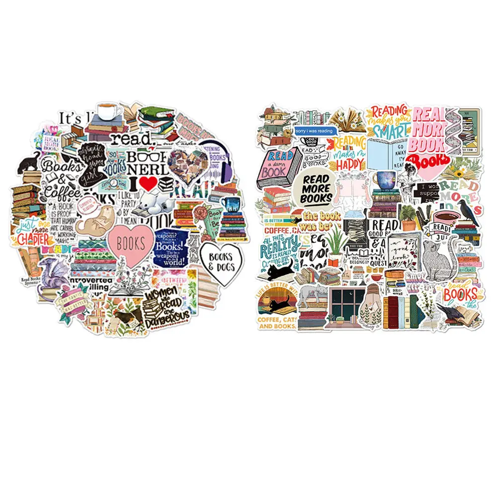 2 set Reading Stickers 2 Sets Diy Decorative Decals For Laptop Water Bottle Phone Tablet Suitcase Notebook Adhesive Stickers
2 set Reading Stickers 2 Sets Diy Decorative Decals For Laptop Water Bottle Phone Tablet Suitcase Notebook Adhesive Stickers