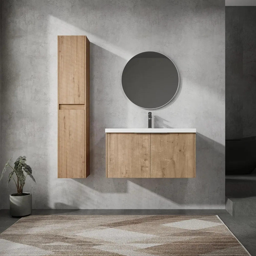 36-Inch Floating Bathroom Vanity with Sink Modern Wall Mount Bathroom Vanity Sink Cabinet ,36" Bathroom Vanities Set
36-Inch Floating Bathroom Vanity with Sink Modern Wall Mount Bathroom Vanity Sink Cabinet ,36" Bathroom Vanities Set