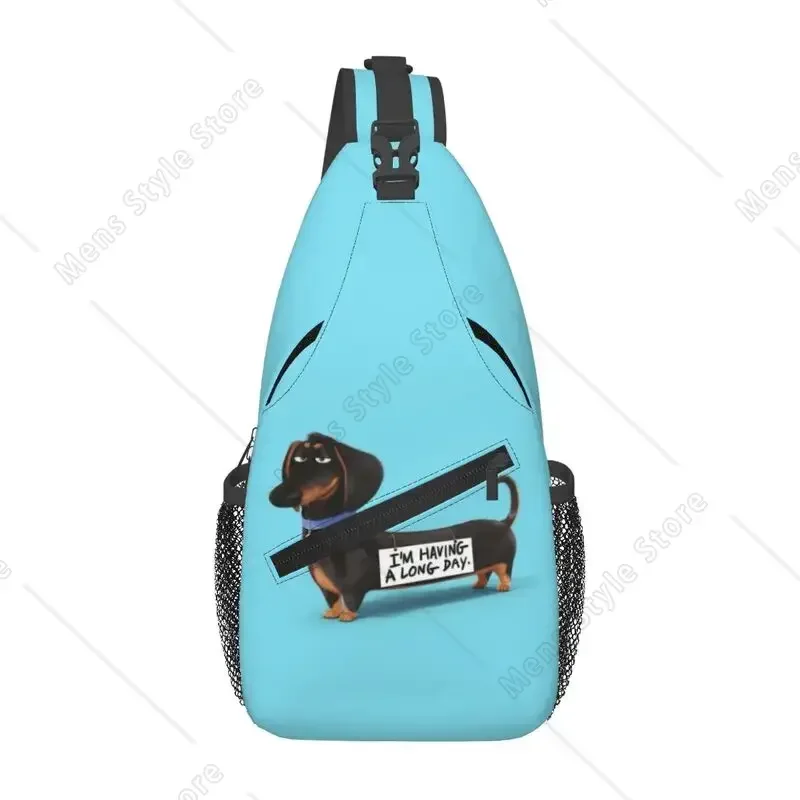 Custom Dachshund Sling Chest Bag Custom Sausage Badger Wiener Dog Shoulder Crossbody Backpack for Men Traveling Daypack
Custom Dachshund Sling Chest Bag Custom Sausage Badger Wiener Dog Shoulder Crossbody Backpack for Men Traveling Daypack