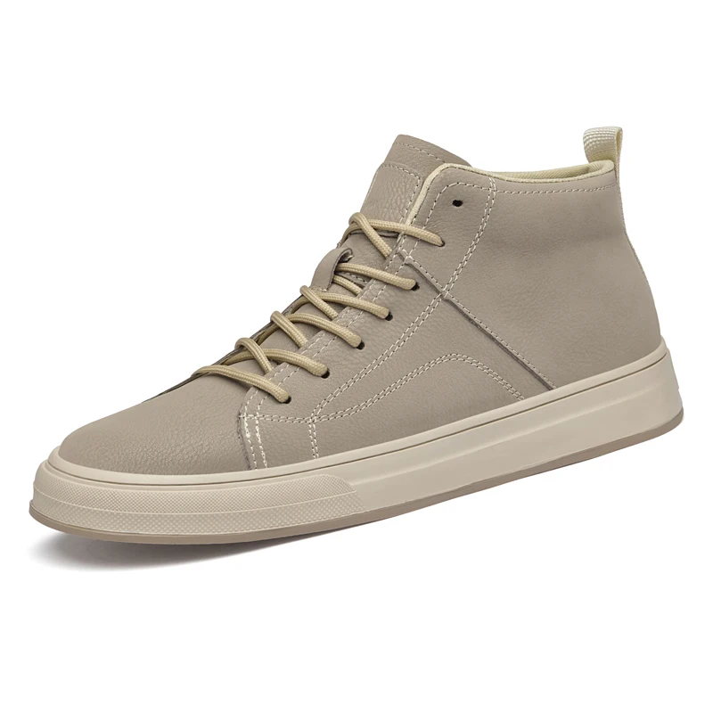 Top-quality Genuine Cowhide Mid-top Sneakers, Soft-soled Lace-up Casual Shoes, Versatile Sports Shoes, Young Men's Leather Shoes
Top-quality Genuine Cowhide Mid-top Sneakers, Soft-soled Lace-up Casual Shoes, Versatile Sports Shoes, Young Men's Leather Shoes
