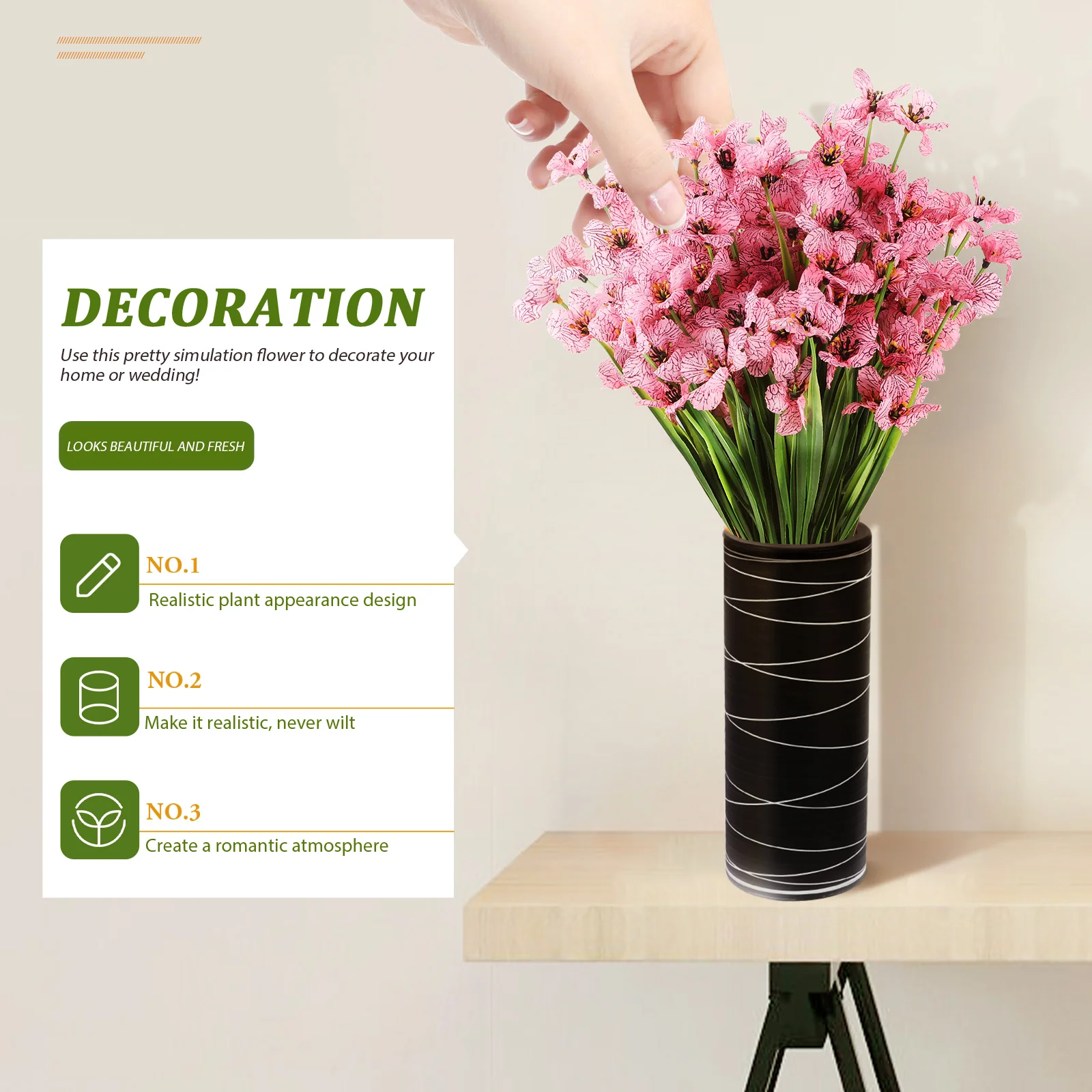 8pcs Artificial Flowersbulk Silk Outdoor Decoration Faux Flower Lifelike Fake Plants Bridal Bouquet Home Office Wedding Photo
8pcs Artificial Flowersbulk Silk Outdoor Decoration Faux Flower Lifelike Fake Plants Bridal Bouquet Home Office Wedding Photo