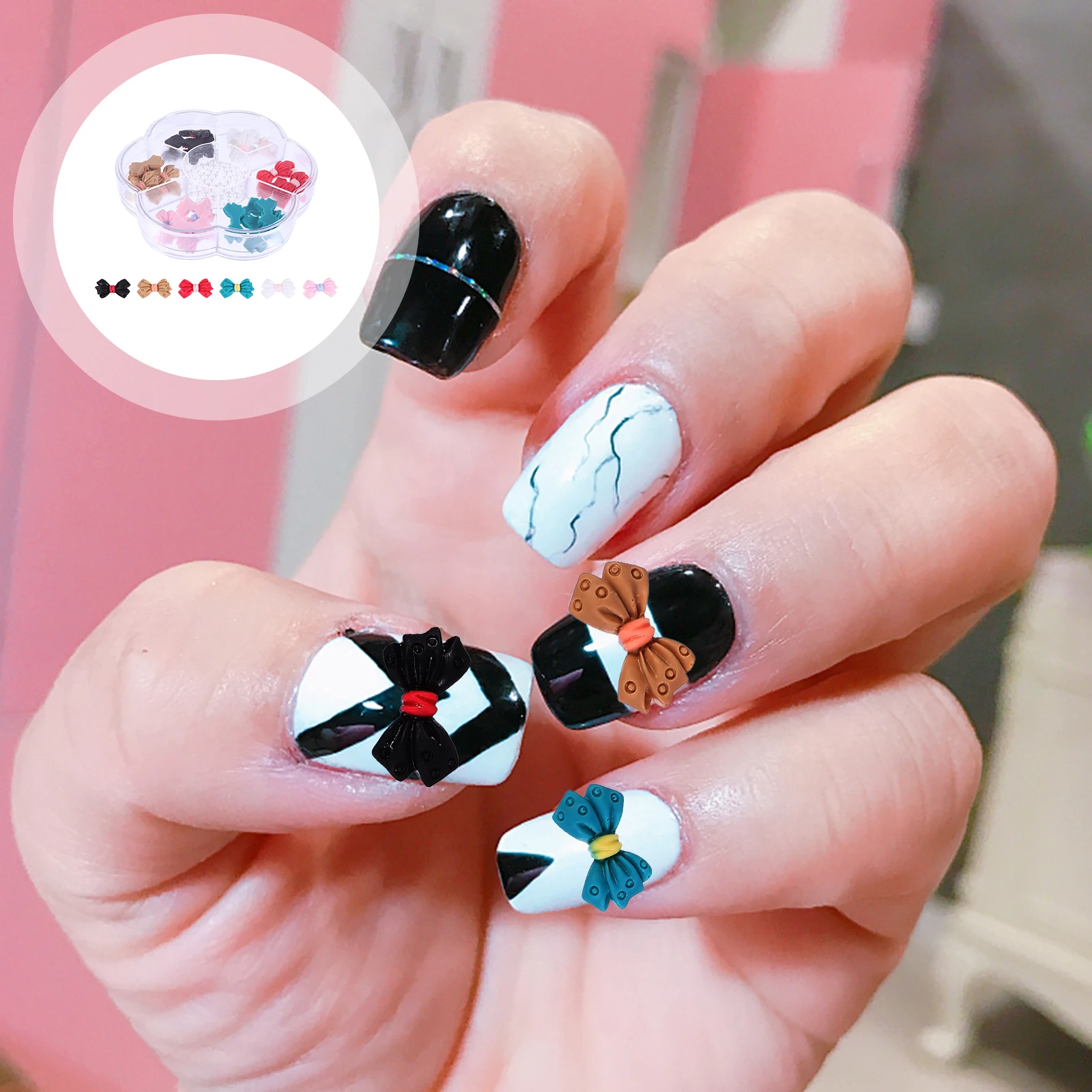 Resin Nail Decor Bowknot Drills Stickers Crafting Supplies Gifts Ladies DIY Artificial Nails Nail Decor Decorations
Resin Nail Decor Bowknot Drills Stickers Crafting Supplies Gifts Ladies DIY Artificial Nails Nail Decor Decorations