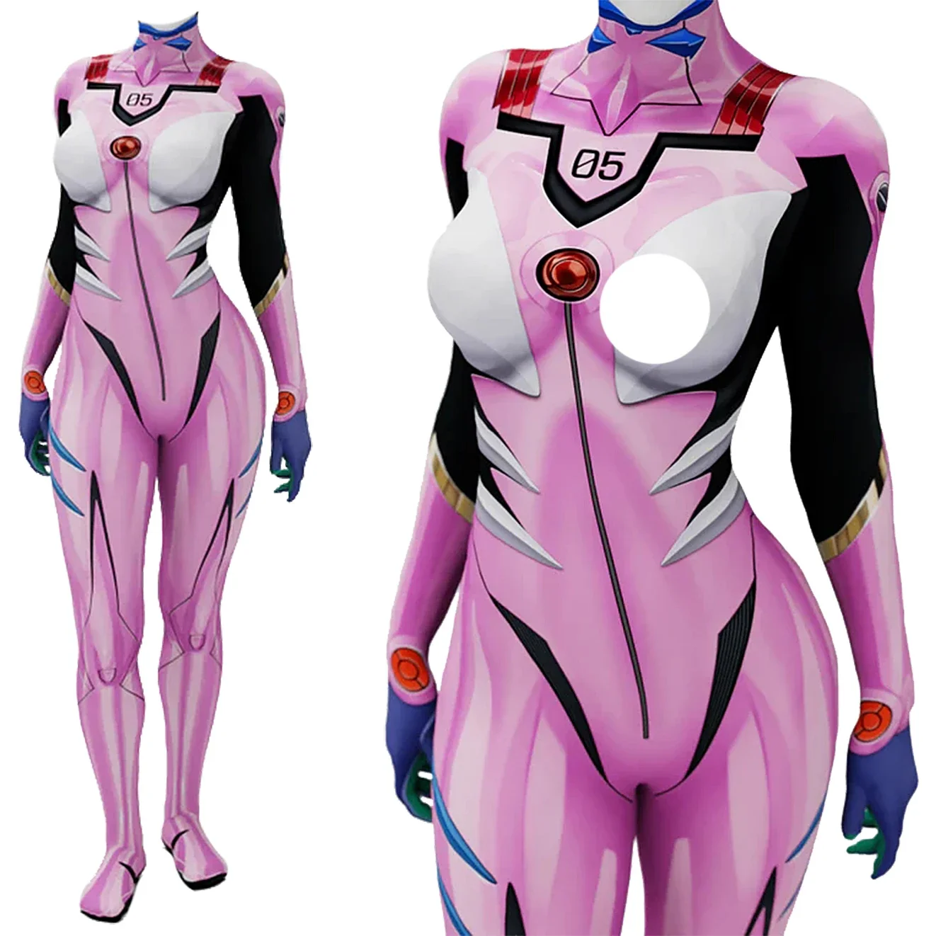 Anime EVA 05 Makinami Cosplay Costume Superhero Woman Bodysuit Catsuit 3D Printed Spandex Zentai Outfit Halloween Costume Adult
Anime EVA 05 Makinami Cosplay Costume Superhero Woman Bodysuit Catsuit 3D Printed Spandex Zentai Outfit Halloween Costume Adult