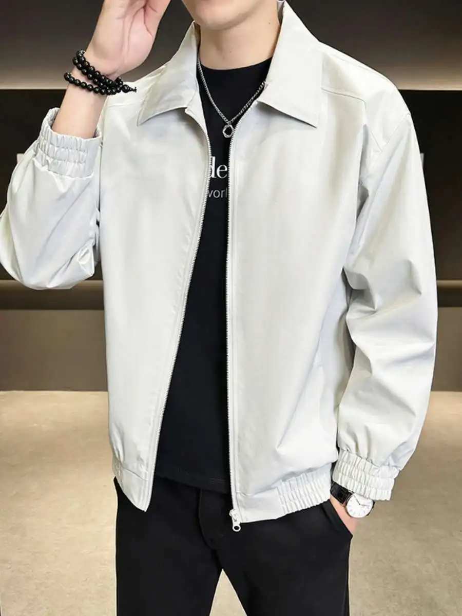 New Men's Jaet Spring Faion Pure Color Stand Collar Spring Autumn Outerwear Loose Fit Casual Daily PU Leather Coat
New Men's Jaet Spring Faion Pure Color Stand Collar Spring Autumn Outerwear Loose Fit Casual Daily PU Leather Coat