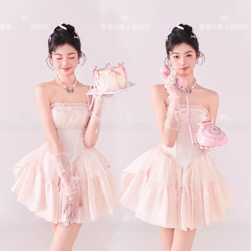 2025 New Style Birthday Theme Portrait Photography Costume Teenage Girl Atmosphere Sensation Tube Top Dress Polyester Material
2025 New Style Birthday Theme Portrait Photography Costume Teenage Girl Atmosphere Sensation Tube Top Dress Polyester Material
