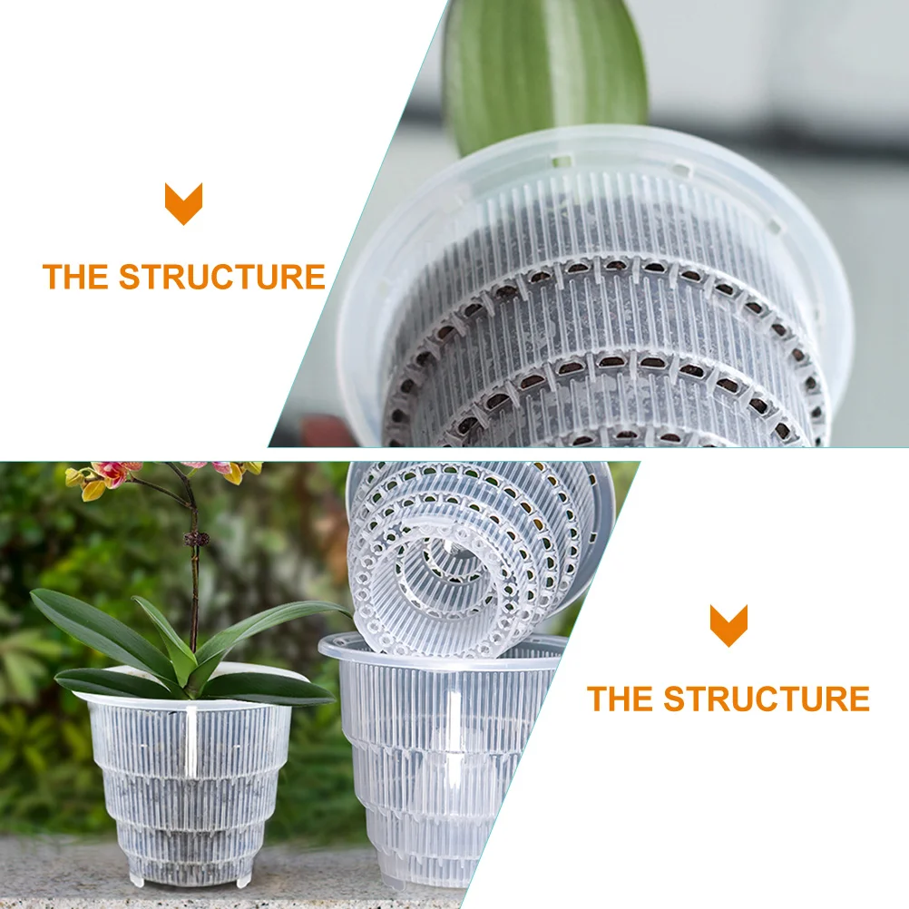 4pcs Transparent Orchid Pots Plastic Plant Nursery Pots with Cover for Succulents Cacti Violets Flower Planter
4pcs Transparent Orchid Pots Plastic Plant Nursery Pots with Cover for Succulents Cacti Violets Flower Planter