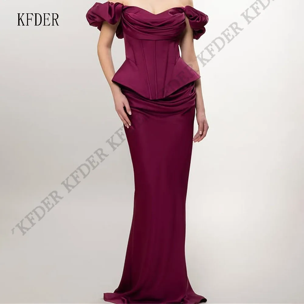Dark Purple Wedding Guest Dresses for Women Off the Shoulder Mermaid Formal Gowns Long Satin Column Evening Dress
Dark Purple Wedding Guest Dresses for Women Off the Shoulder Mermaid Formal Gowns Long Satin Column Evening Dress