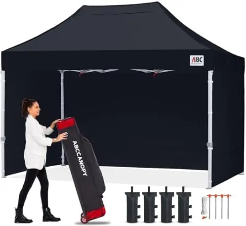 Easy Pop Up Canopy Tent with Sidewalls 8X12 Commercial -Series, Gray
Easy Pop Up Canopy Tent with Sidewalls 8X12 Commercial -Series, Gray