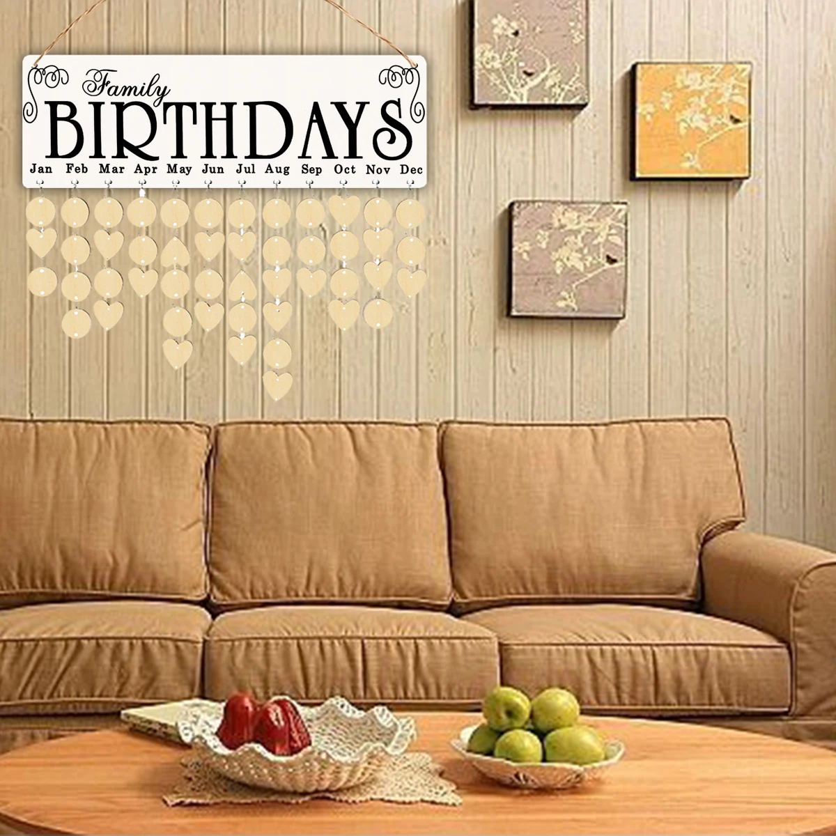 Wooden Birthday Reminder Calendar Family Board Wall Decoration DIY Gift Idea Mothers Day Fathers Day Anniversary
Wooden Birthday Reminder Calendar Family Board Wall Decoration DIY Gift Idea Mothers Day Fathers Day Anniversary