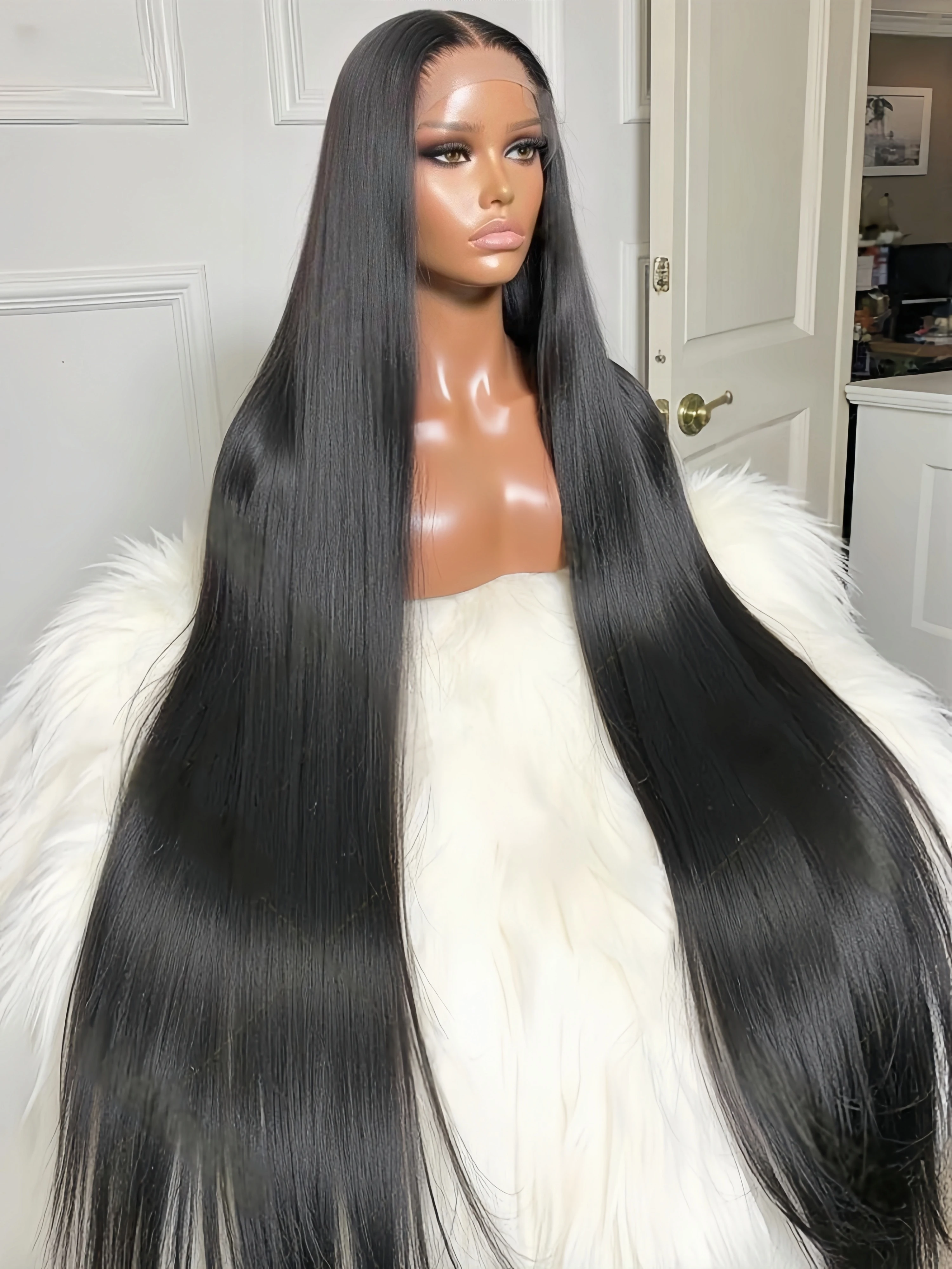 30 32 Inch Straight HD Lace Front Wig Brazilian Frontal pre plucked Straight Wigs For Women Choice Human Hair 250 Density
30 32 Inch Straight HD Lace Front Wig Brazilian Frontal pre plucked Straight Wigs For Women Choice Human Hair 250 Density