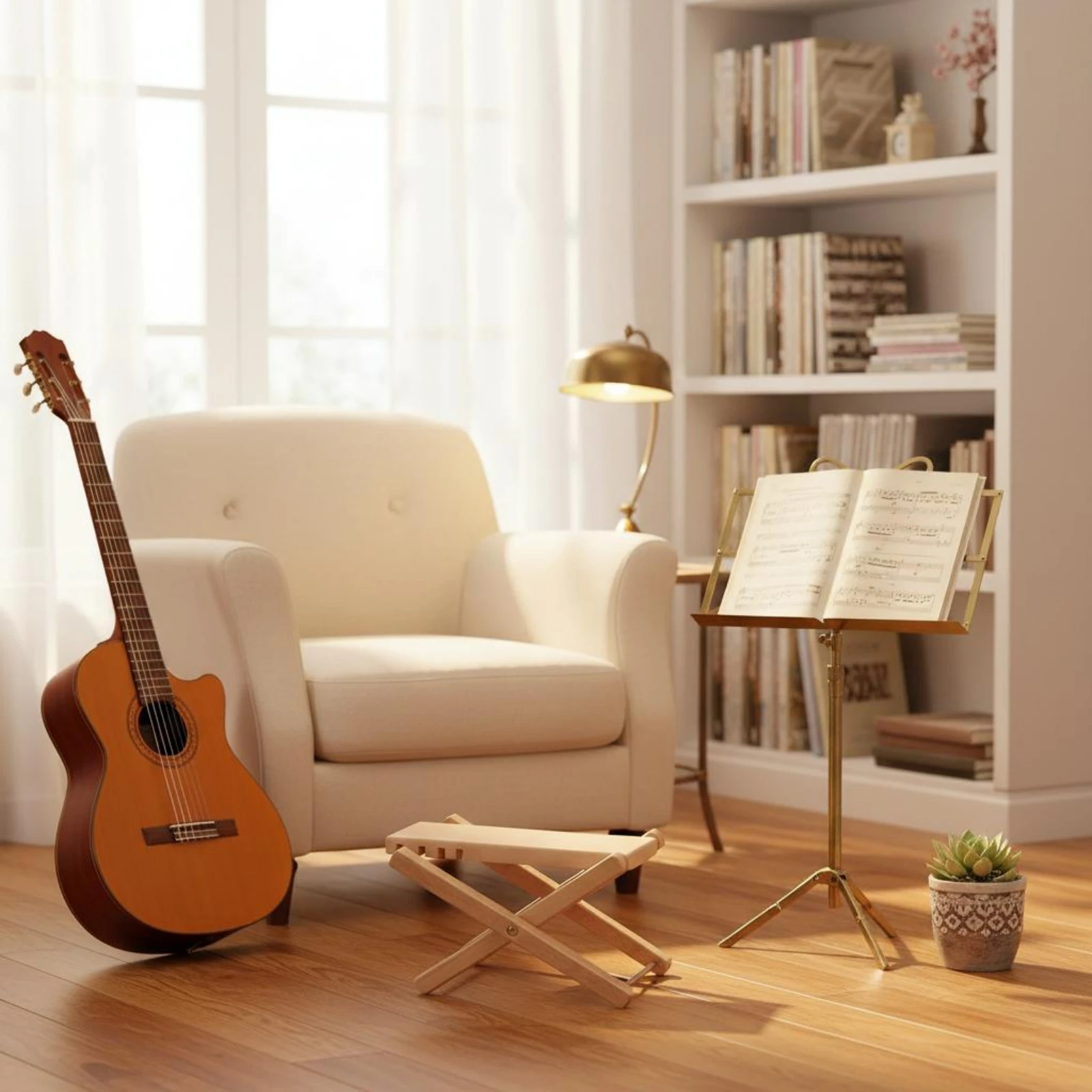 Guitar Footrest X-Shaped Frame Foldable Guitar Footrest Music Accessory Wooden Portable
Guitar Footrest X-Shaped Frame Foldable Guitar Footrest Music Accessory Wooden Portable