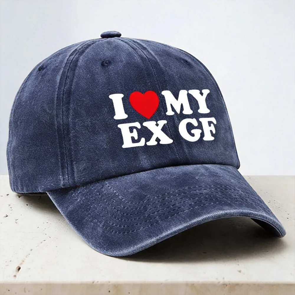 I Heart My Ex GF baseball cap fashion vintege Washed denim hats Classic Breathable Distressed Washed Snapback Hats
I Heart My Ex GF baseball cap fashion vintege Washed denim hats Classic Breathable Distressed Washed Snapback Hats
