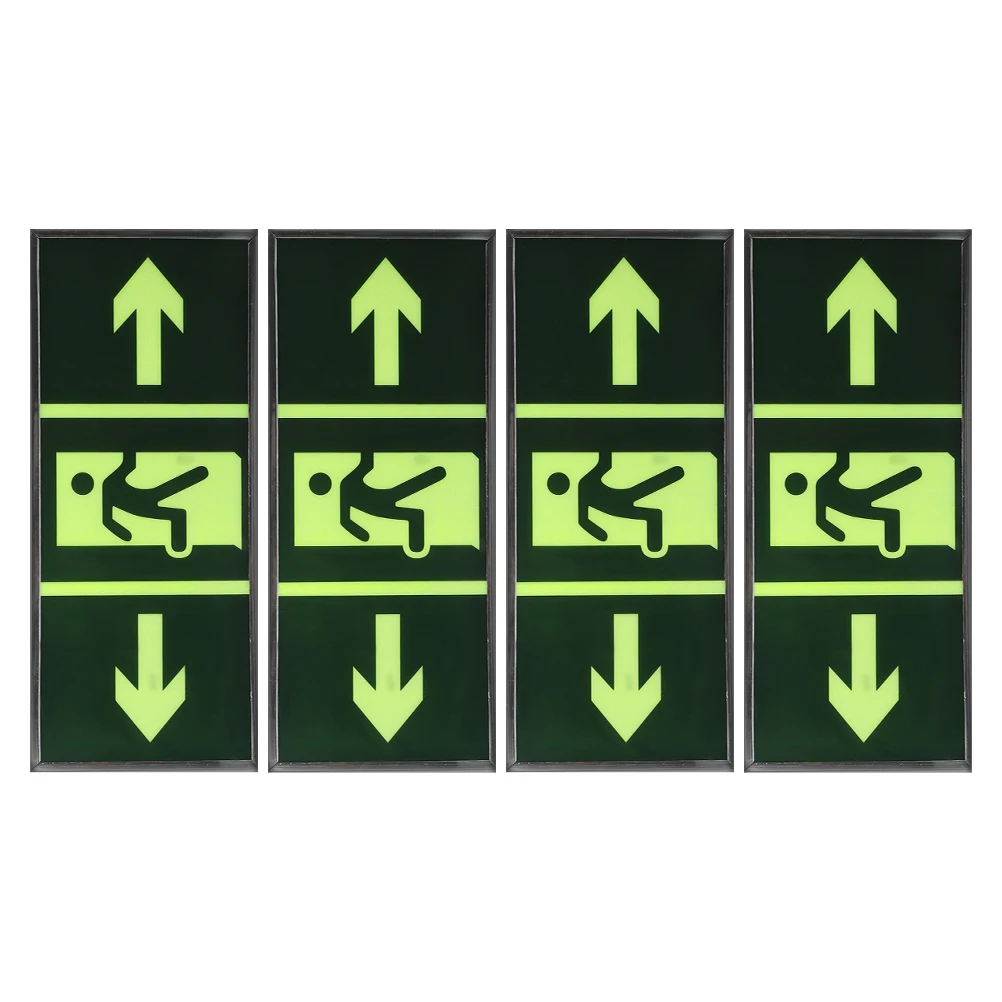 4pcs Safety Sign Self Illuminating Emergency Evacuation Stickers Glow in Dark Floor Traffic Led Exit Sign Signs
4pcs Safety Sign Self Illuminating Emergency Evacuation Stickers Glow in Dark Floor Traffic Led Exit Sign Signs