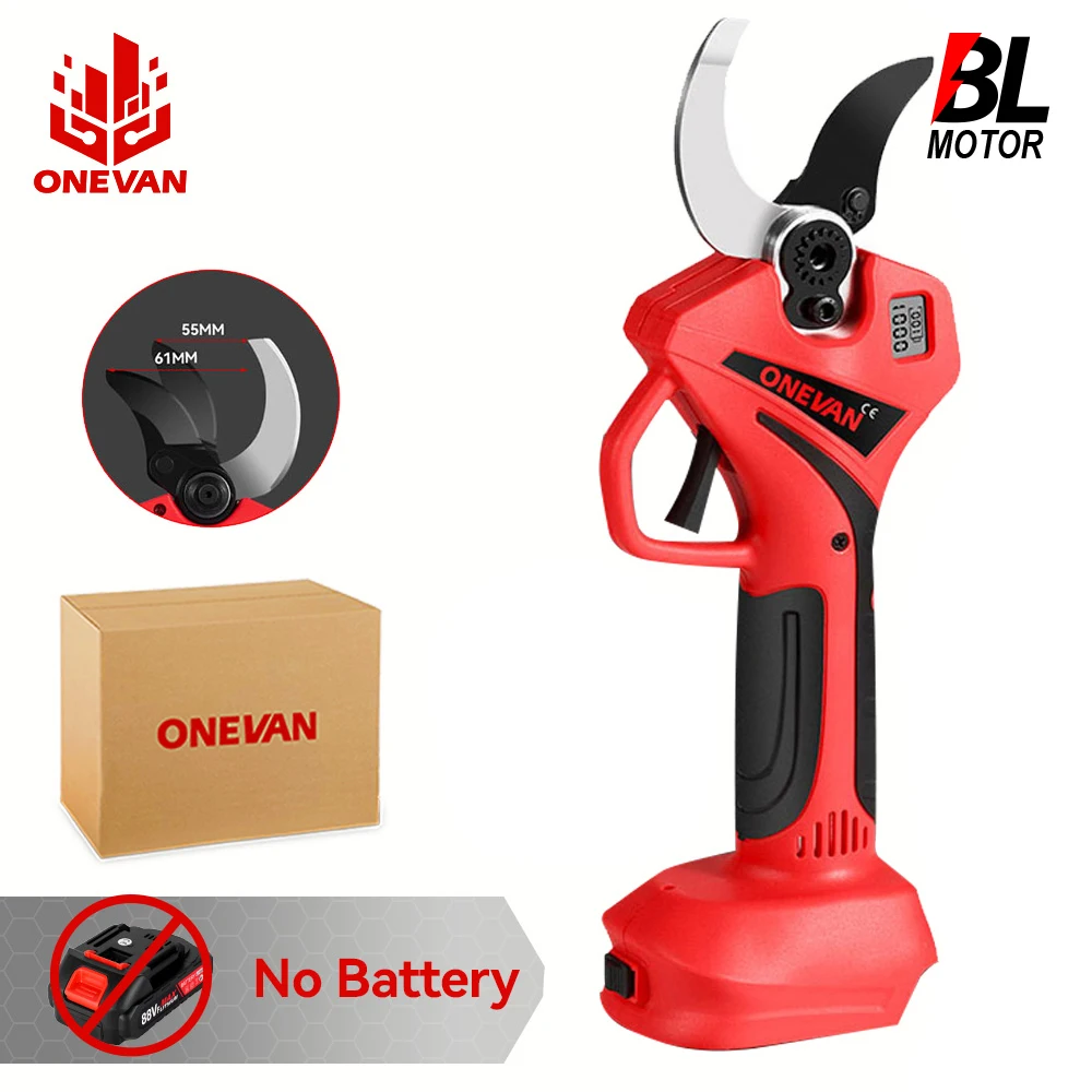 ONEVAN 2500W Power Brushless Electric Pruning Shear Cordless Electric Scissors Garden yard Cutting tools For Makita Battery Pin
ONEVAN 2500W Power Brushless Electric Pruning Shear Cordless Electric Scissors Garden yard Cutting tools For Makita Battery Pin