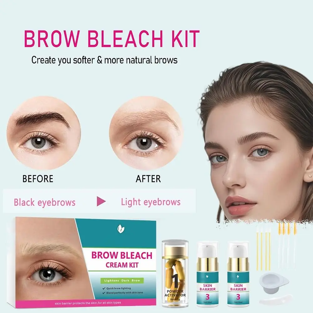 Eyebrow Bleach Brow Bleach Kit Quick 5 Applications Brow Lightening Kit Easy to Use No Drip Eyebrow Lightening Cream
Eyebrow Bleach Brow Bleach Kit Quick 5 Applications Brow Lightening Kit Easy to Use No Drip Eyebrow Lightening Cream