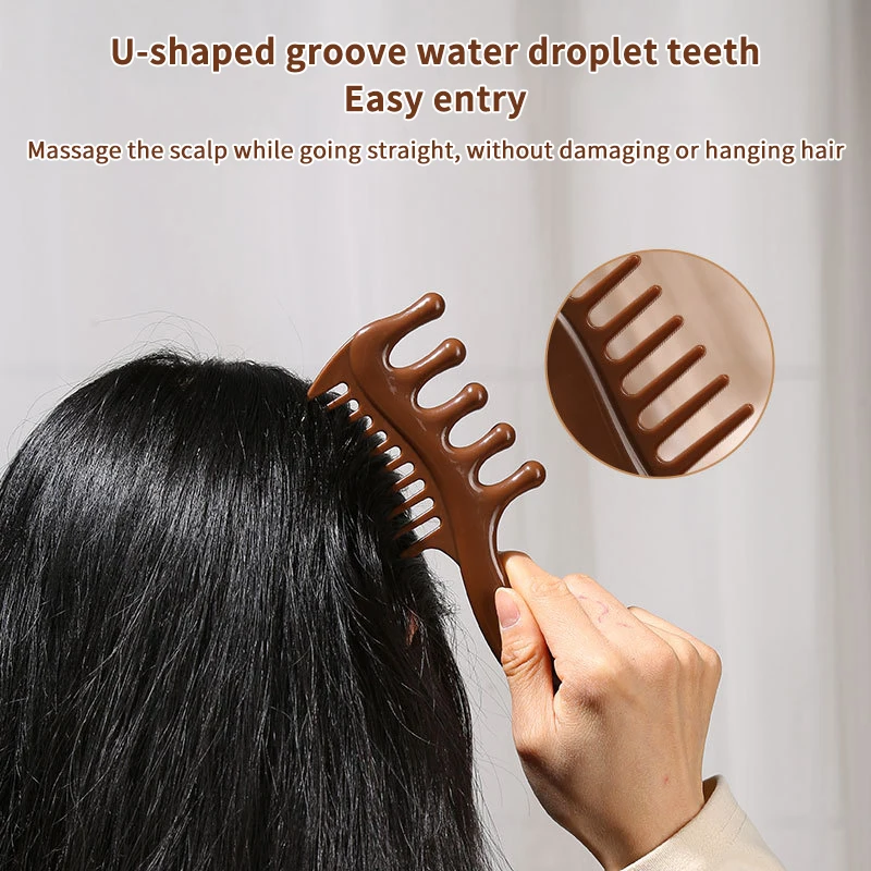 Plastic Wide Tooth Meridian Massage Comb Multifunctional Handle Body Meridian Massage Comb Help Blood Circulation
Plastic Wide Tooth Meridian Massage Comb Multifunctional Handle Body Meridian Massage Comb Help Blood Circulation