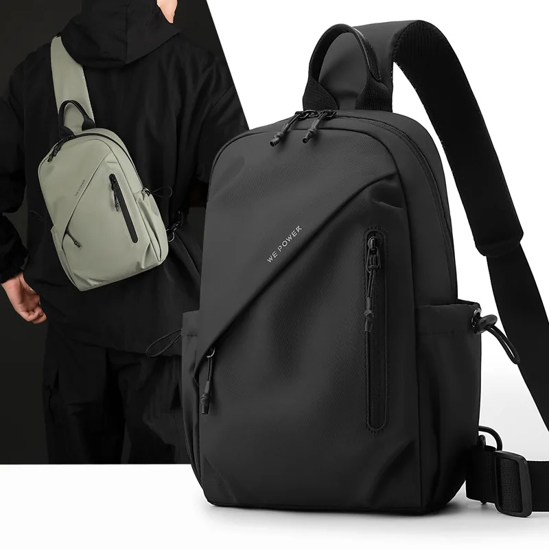 Polyester lightweight men's commuter travel single-shoulder bag, large capacity casual crossbody bag, water-resistant chest bag
Polyester lightweight men's commuter travel single-shoulder bag, large capacity casual crossbody bag, water-resistant chest bag