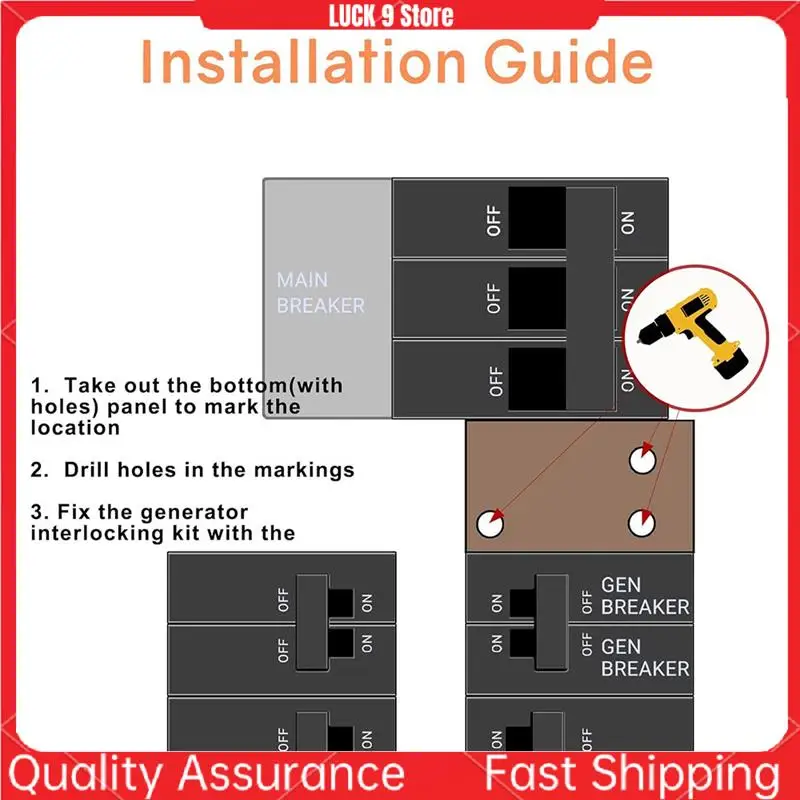 Generator Interlock Kit For 150 Or 200 Amp Panels. 1 1/4Inch Spacing Between Main And Branch Breakers Durable Easy Install
Generator Interlock Kit For 150 Or 200 Amp Panels. 1 1/4Inch Spacing Between Main And Branch Breakers Durable Easy Install